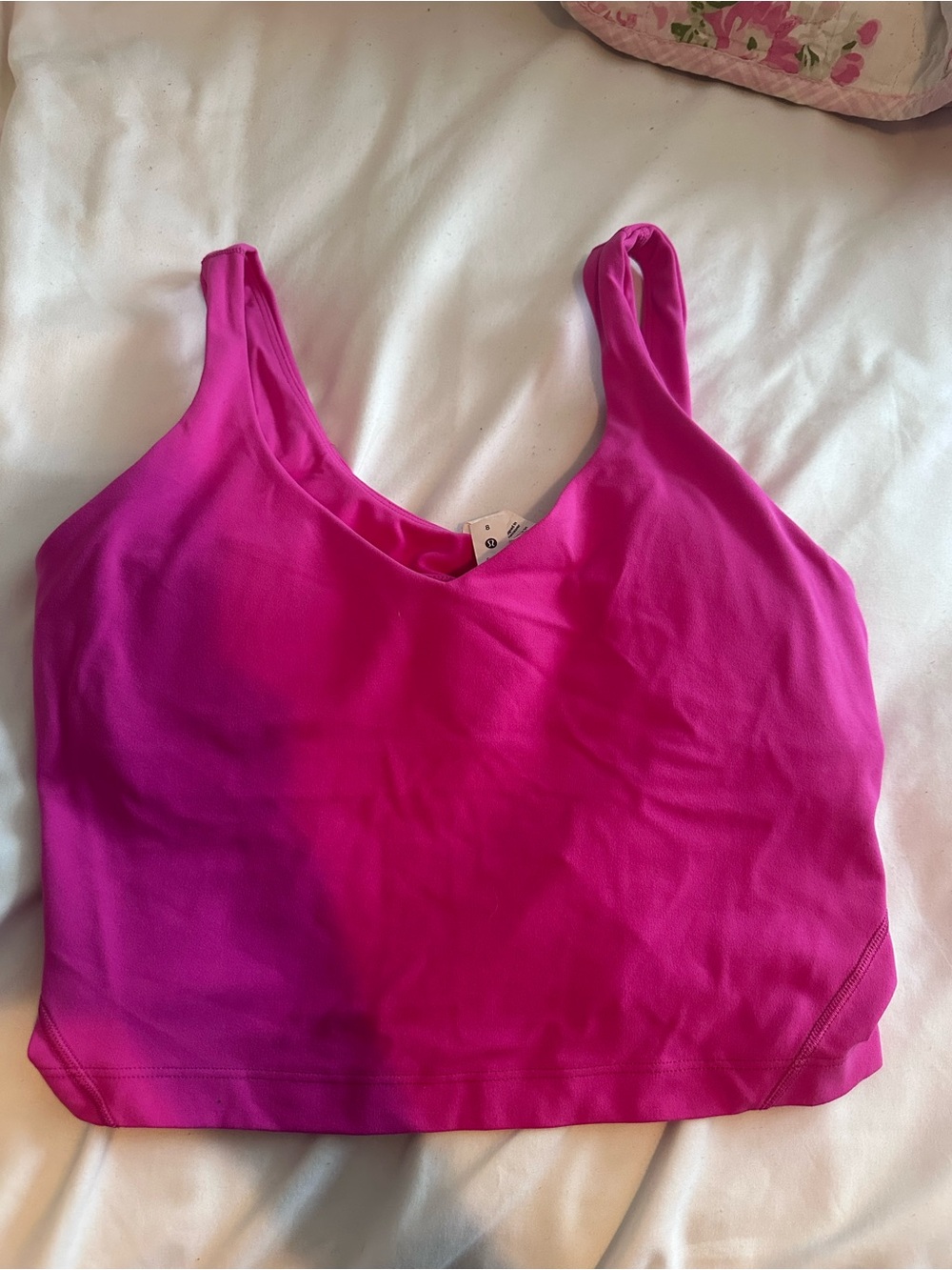 Lululemon align Fuchsia Crop Tank Top